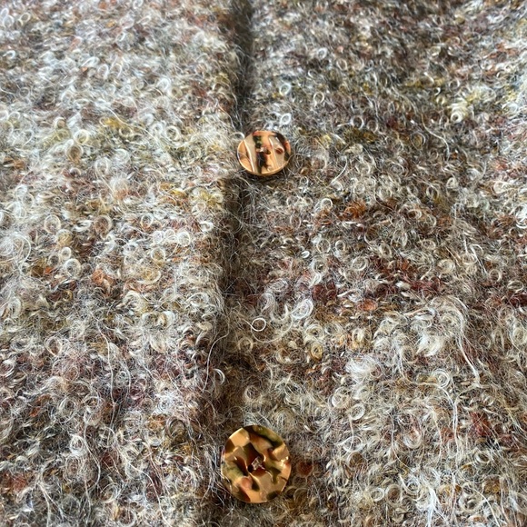 Vintage Express Tricot Ombre Boucle Cardigan Sweater Mohair Blend - Picture 6 of 11